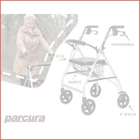 Parcura lichtgewicht rollator