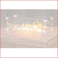 Sfeervolle outdoor tafel vuurhaarden