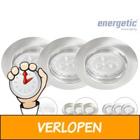 3 x Energetic dim- en kantelbare LED-spot