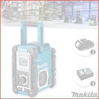 Makita DMR 108 bouwradio met Bluetooth