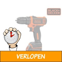 Black+Decker compacte 10,8 V Li-Ion schroefboormachine