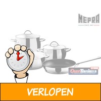 Mepra 7-delige pannenset 18/10 RVS