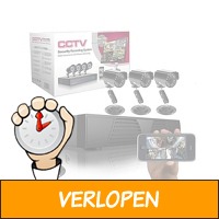 CCTV Video Bewakingssysteem Met 4 Cameras en DVR