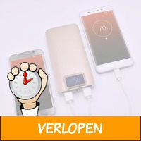 Dual USB Powerbank met snel opladen van 20.000maH.