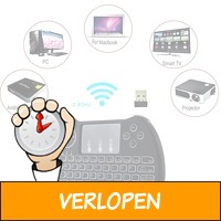 Draadloos mini toetsenbord + touchpad + muis