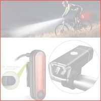 Oplaadbare LED fiets verlichting set