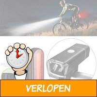 Oplaadbare LED fiets verlichting set