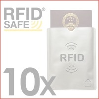 10 x beschermhoezen met RFID cover