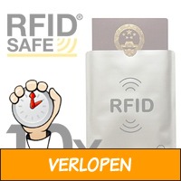 10 x beschermhoezen met RFID cover