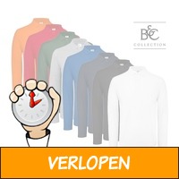 Stijlvolle B&C longsleeve poloshirts