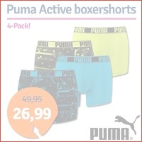 Puma Active boxershorts 4-pack