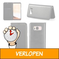 PU vintage leren flipcase voor je Samsung S9 en S9 plus..