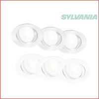 3 x Sylvania inbouwspot met GU10-lamp