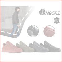 Sportieve NoGrz leren herensneakers