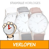 Klassiek, minimalistisch horloge