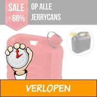 Mega jerrycan uitverkoop