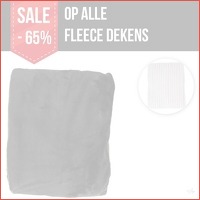 Mega fleece dekens uitverkoop