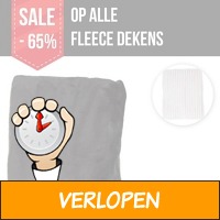 Mega fleece dekens uitverkoop