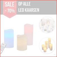 Mega LED kaarsen opruiming