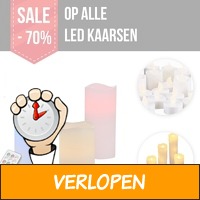 Mega LED kaarsen opruiming