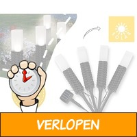 4 rotan solar lampen