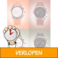 Quartz Leren Xinew 5619 Date-Time Herenhorloge