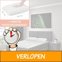 Traagschuim topdekmatras + hoofdkussen(s)