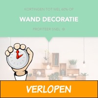 Mega wand decoratie opruiming