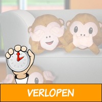 Emoji kussen monkey