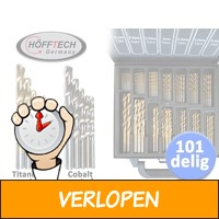 101-delige Titanium of Kobalt boren set