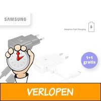 Samsung Snellader - Voor 4x sneller opladen - 1+1 Grati..