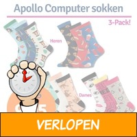 3-pack Apollo Computer sokken