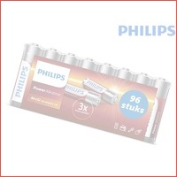 96 Philips power alkaline AA batterijen