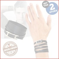 Stoere wikkelarmband