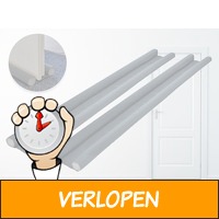 2 x dubbele tochtstopper - 95 cm