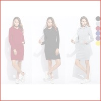 75% korting - Fleece sweater dress