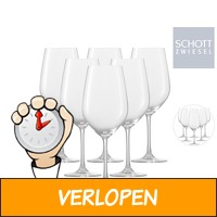 6 x Schott Zwiesel wijnglas