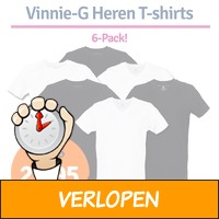 Vinnie-G Heren T-shirts 6-pack