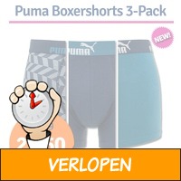 Puma Boxershorts Basic Arrow Print Blue Combo