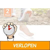 2 paar orthopedische memory foam inlegzolen