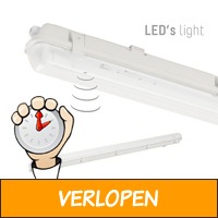 Waterdichte LED Balk (incl. TL-buis) met bewegingssenso..