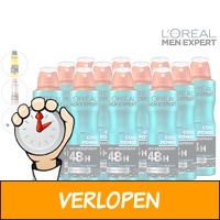 12 x L'Oreal Paris Men Expert deodorant spray