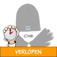 Bluetooth-Beanie muts met touchscreen handschoenen, met..