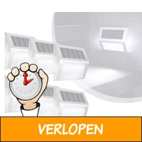 6-pack Solar LED-muurlampen