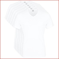 6-pack witte T-shirts