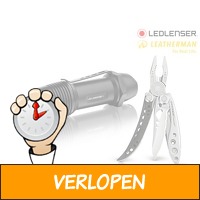 Led Lenser zaklamp en Leatherman multitool