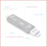 Type-C, USB 2.0, Micro USB, Micro SD en ..