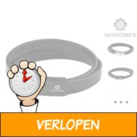 Monomen lederen armband