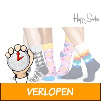 6 paar Happy Socks voor Hem of Haar