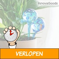 Glazen waterbollen voor planten